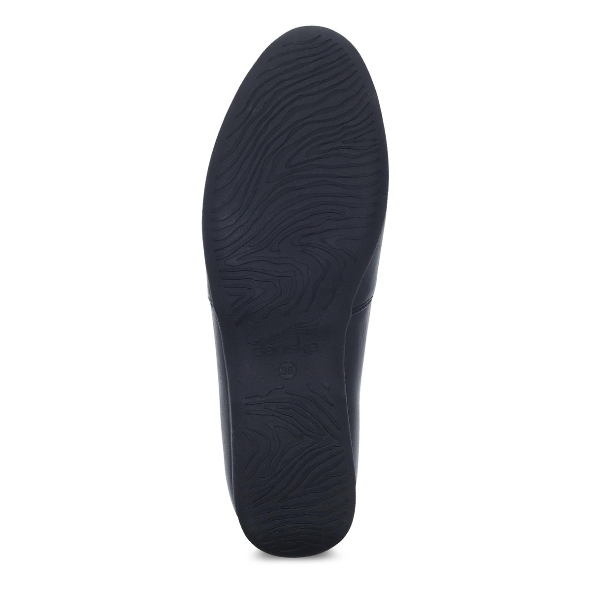 Larisa Wide Black Milled Nappa - Dansko New