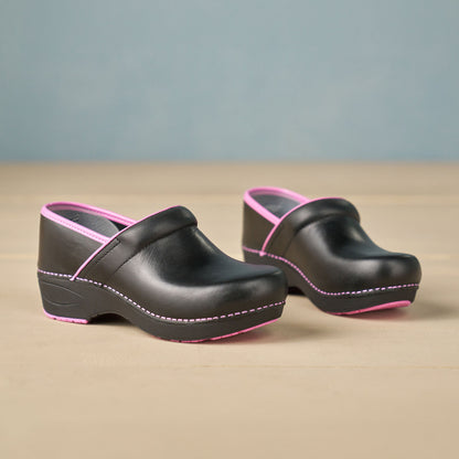 XP 2.0 Black/Pink Leather - Dansko Everyday