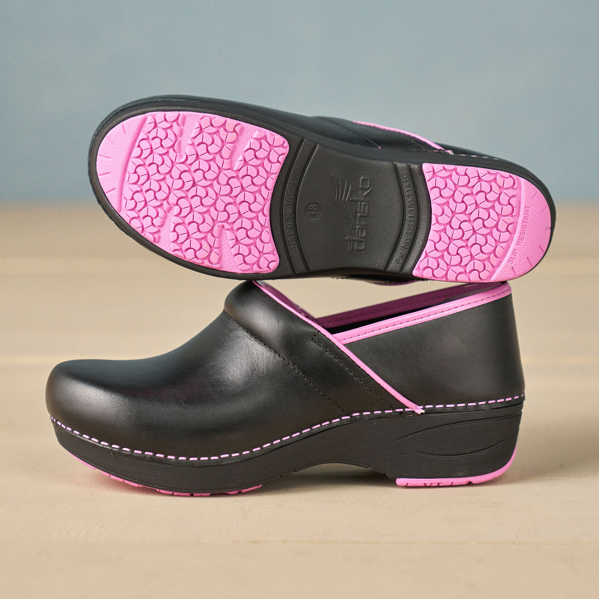 XP 2.0 Black/Pink Leather - Dansko Everyday