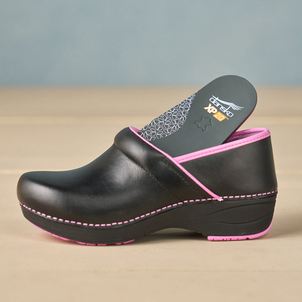XP 2.0 Black/Pink Leather - Dansko Everyday