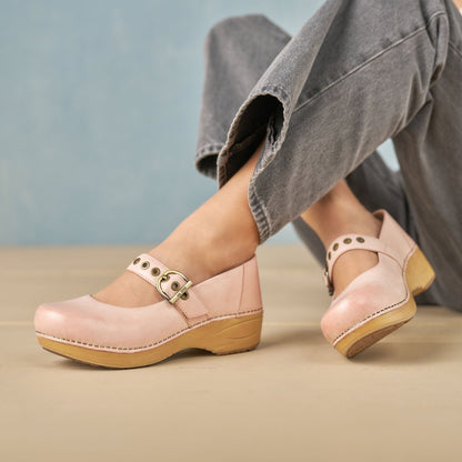XP 2.0 Mary Jane Clog Pink Leather - Dansko Featured