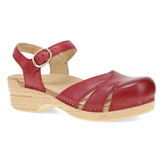 Margreta Red Burnished Nubuck - Dansko Customer Favorite