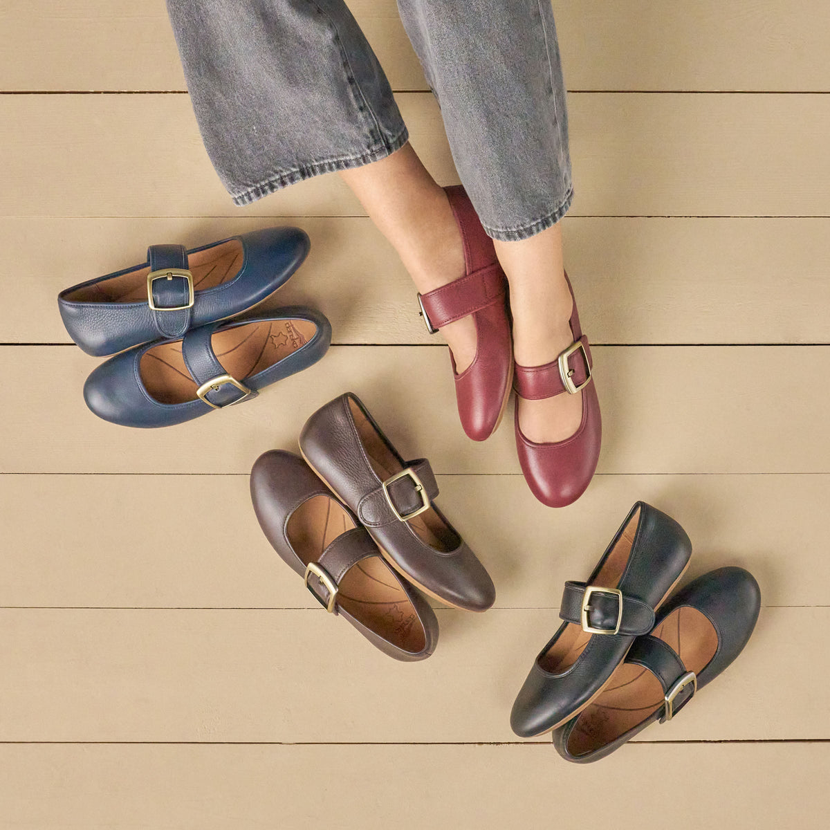 Matilda Navy Leather - Dansko Popular