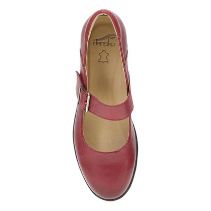Collette Red Burnished Nubuck - Dansko Exclusive