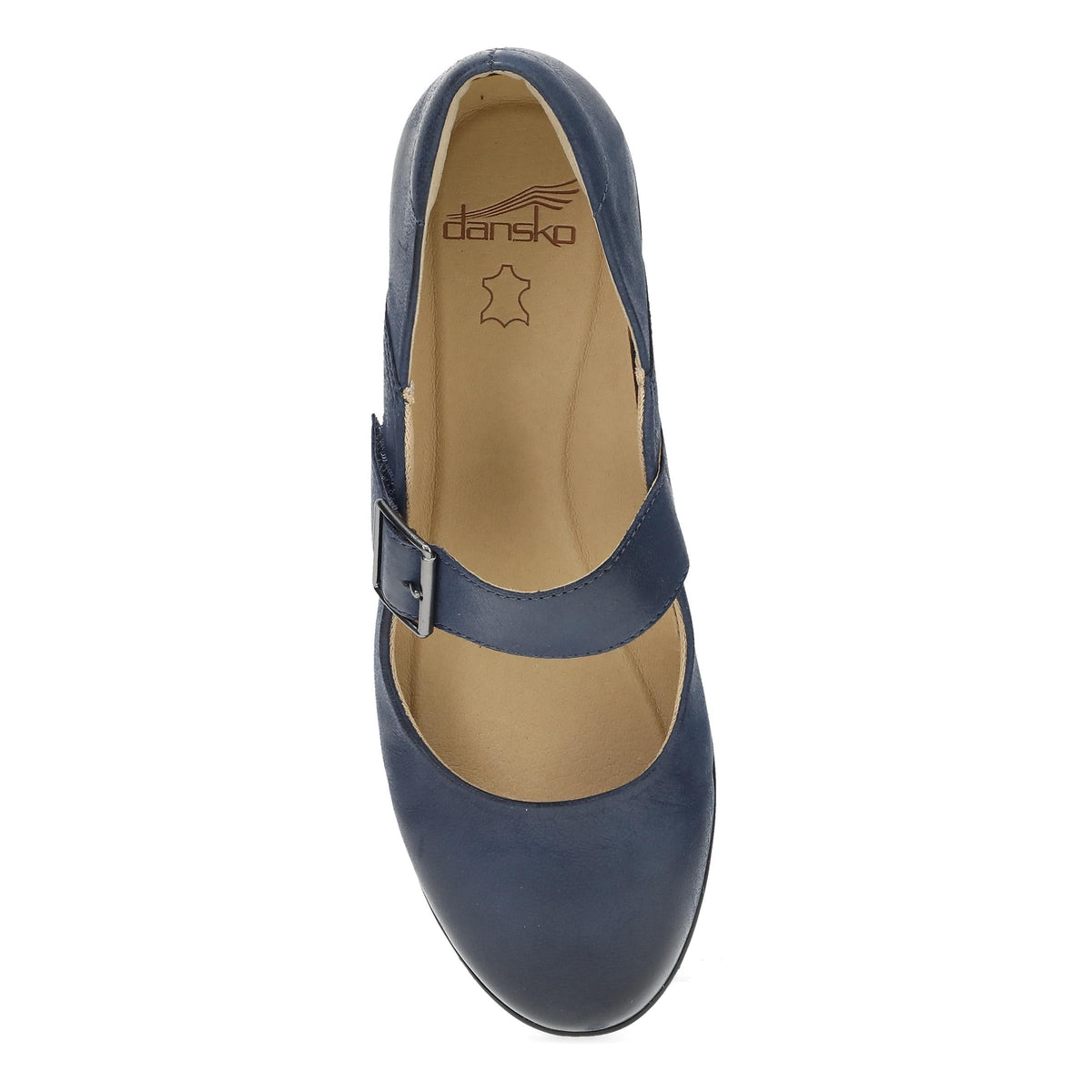 Collette Navy Burnished Nubuck - Dansko Premium