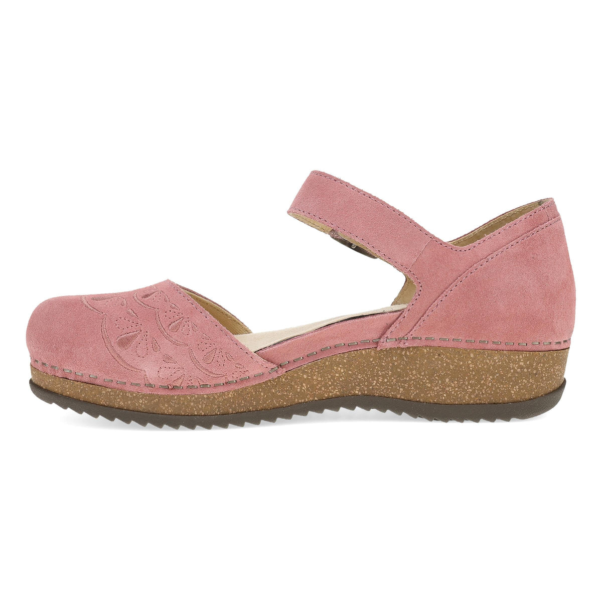 Mae Ash Rose Embroidered Suede - Dansko Signature