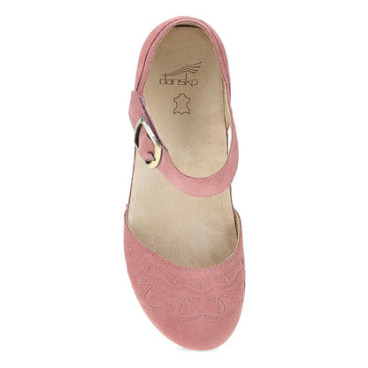 Mae Ash Rose Embroidered Suede - Dansko Signature