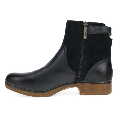 Monique Black Burnished Calf - Dansko Everyday