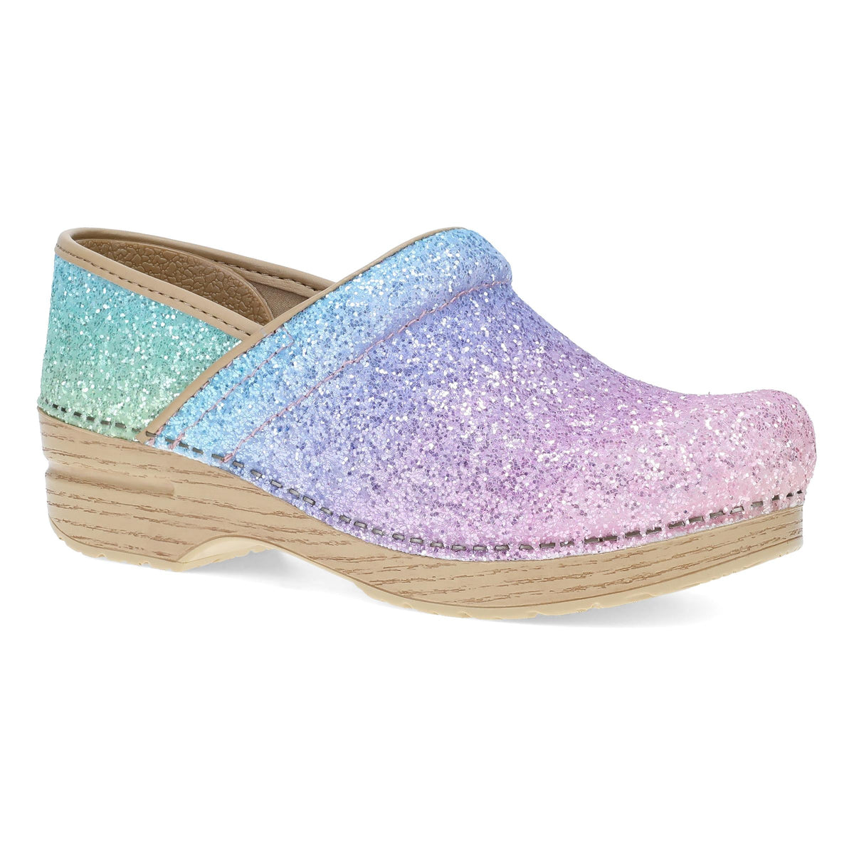 Wide Pro Pastel Rainbow Glitter - Dansko Special Offer