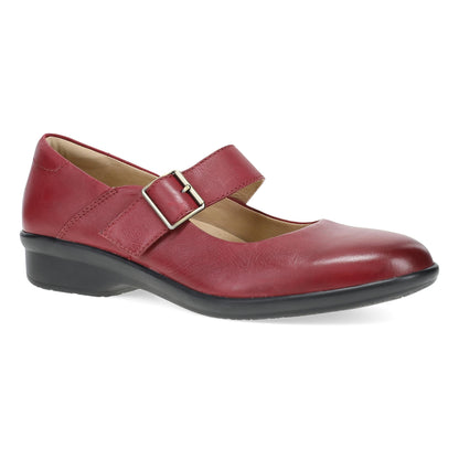 Collette Wide Red Burnished Nubuck - Dansko Top Pick