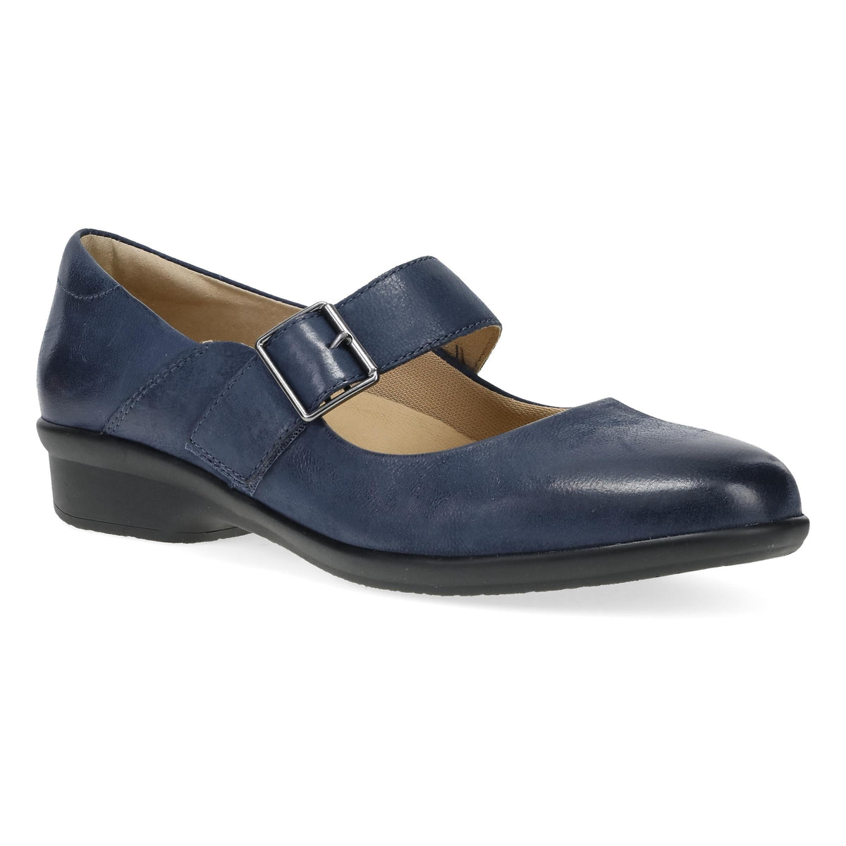 Collette Wide Navy Burnished Nubuck - Dansko Signature