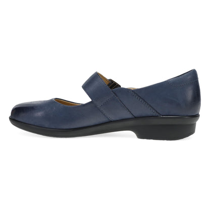 Collette Wide Navy Burnished Nubuck - Dansko Signature