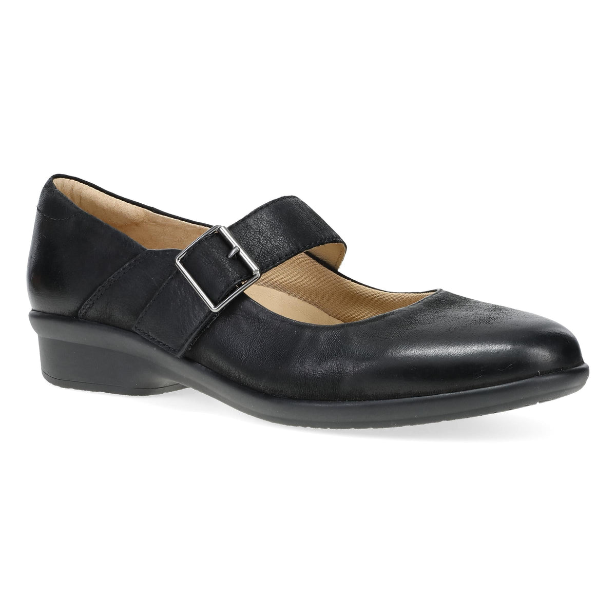 Collette Wide Black Burnished Nubuck - Dansko Exclusive