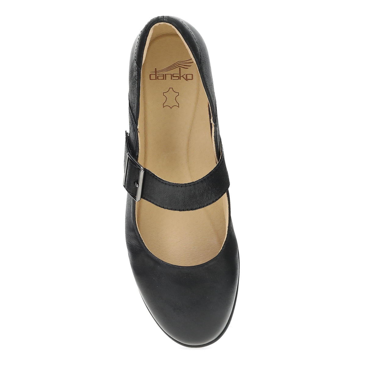 Collette Wide Black Burnished Nubuck - Dansko Exclusive