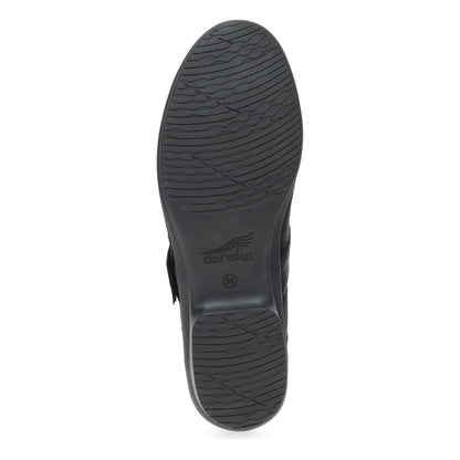 Collette Wide Black Burnished Nubuck - Dansko Exclusive
