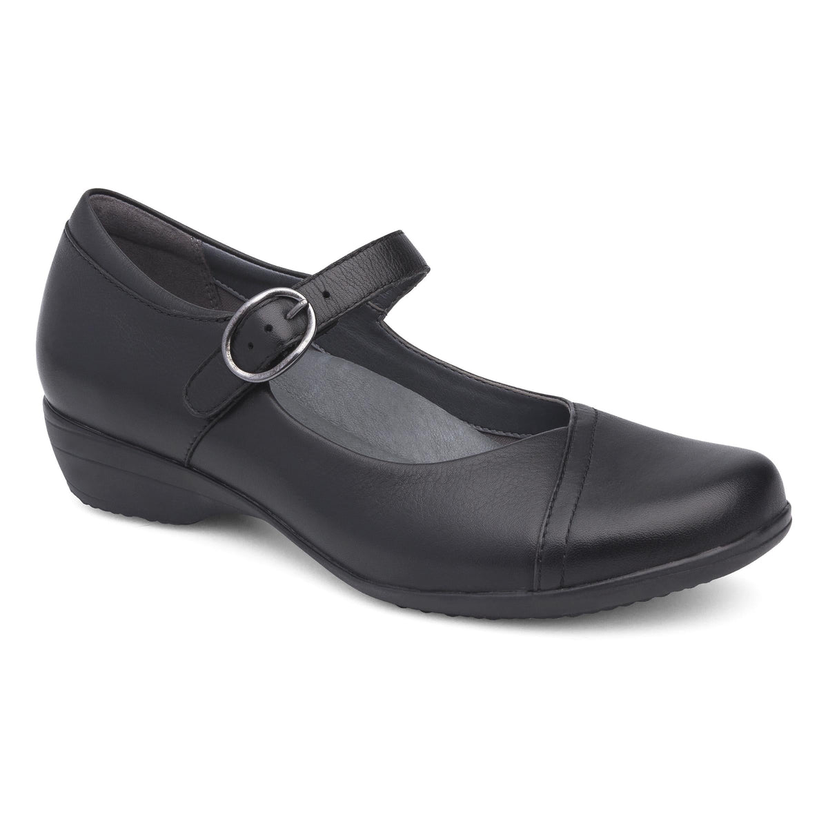Fawna Wide Black Milled Nappa - Dansko Exclusive