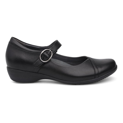 Fawna Wide Black Milled Nappa - Dansko Exclusive