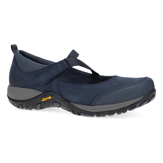 Primrose Navy Burnished Suede - Dansko Essential
