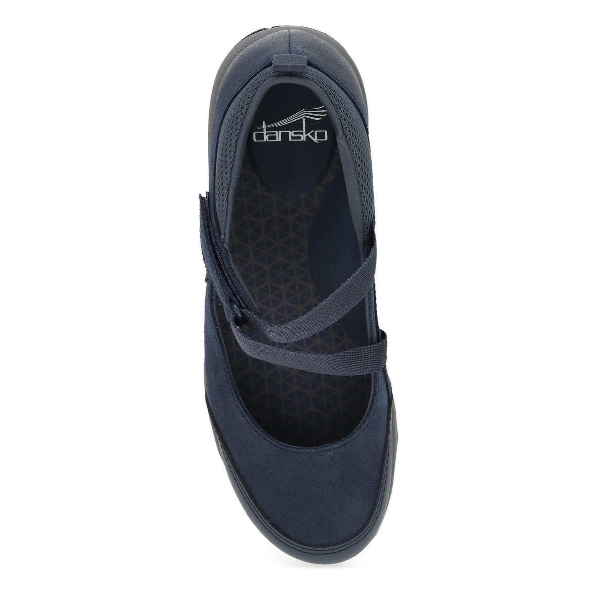 Primrose Navy Burnished Suede - Dansko Essential