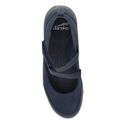 Primrose Navy Burnished Suede - Dansko Essential