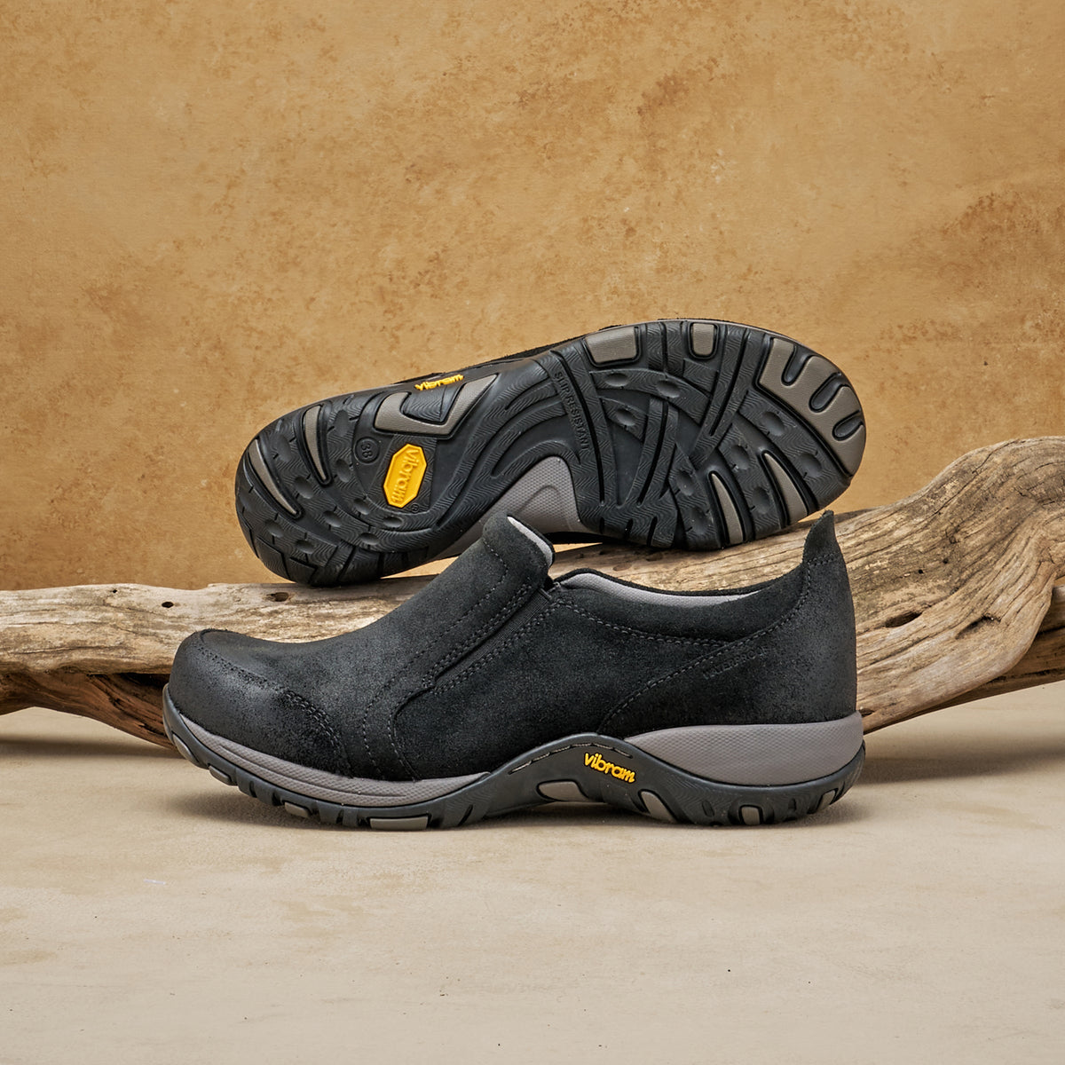 Pippy Black Waterproof Burnished Suede - Dansko Special Offer