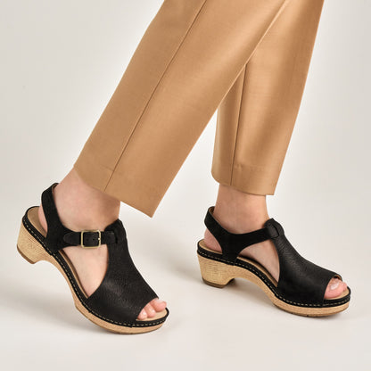 Laverne Black Milled Nubuck - Dansko New