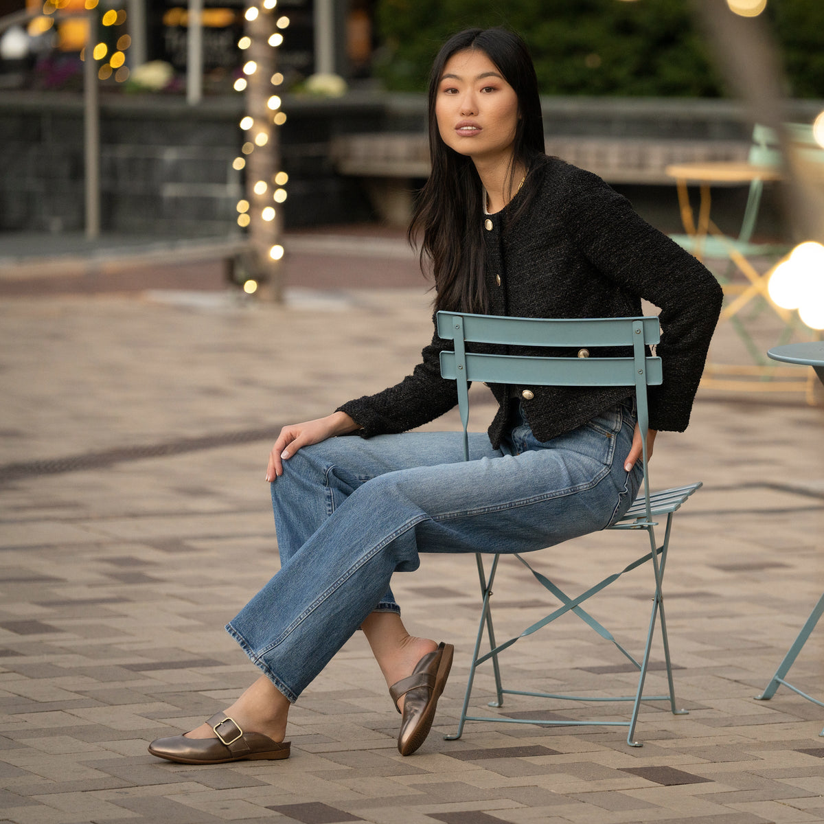 Lotus Dark Gold Metallic - Dansko Trending
