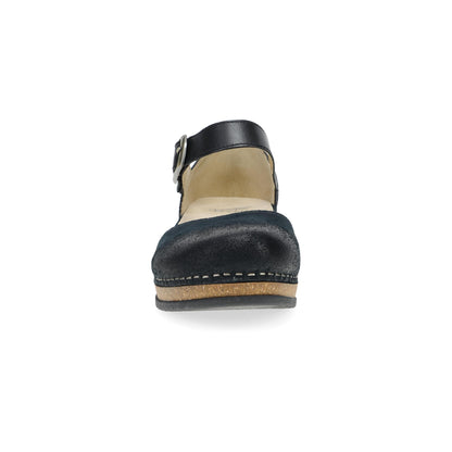 Mae Black Burnished Suede - Dansko Everyday