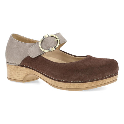 Bonny Mary Jane Chocolate/Taupe - Dansko Classic