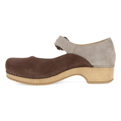 Bonny Mary Jane Chocolate/Taupe - Dansko Classic