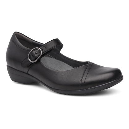 Fawna Black Milled Nappa - Dansko Classic