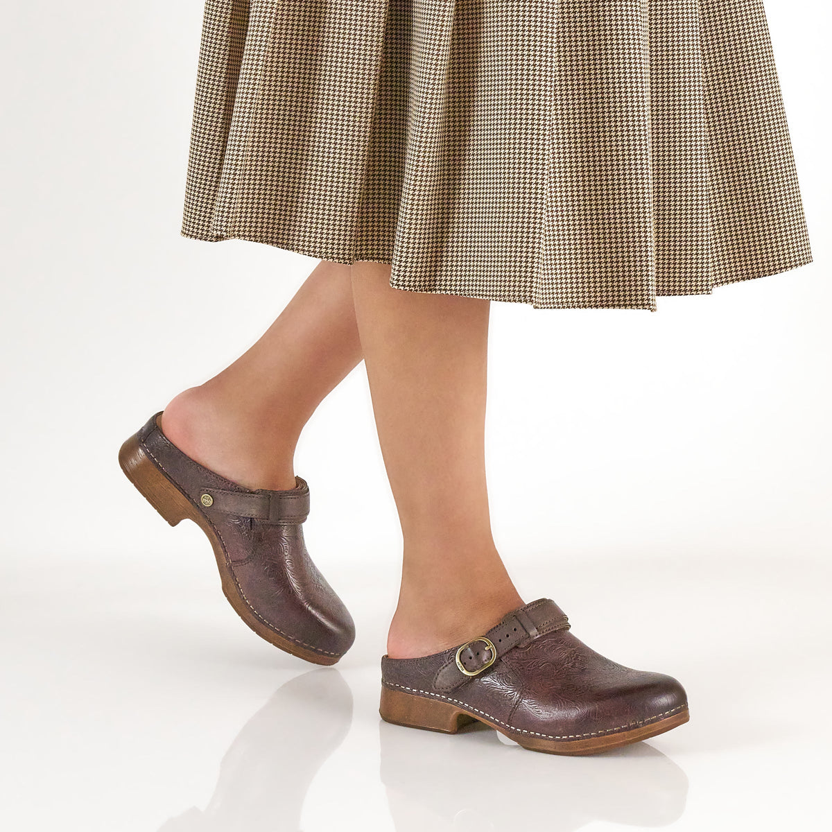 Millie Chocolate Tooled - Dansko Great Value