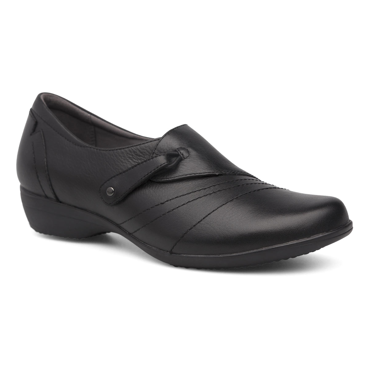 Franny Wide Black Leather - Dansko Featured
