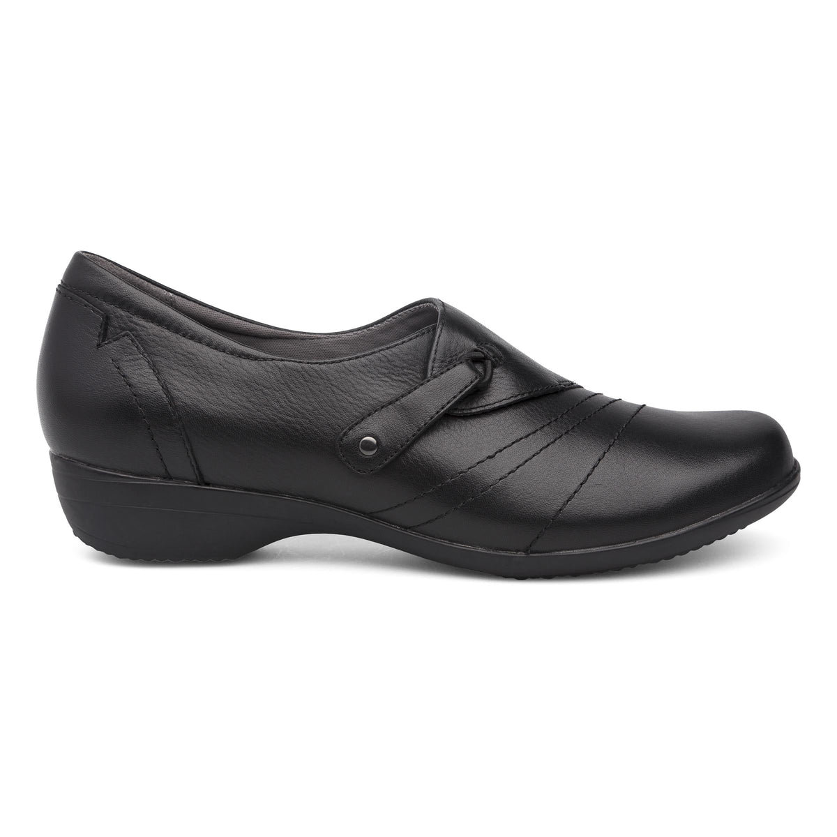 Franny Wide Black Leather - Dansko Featured