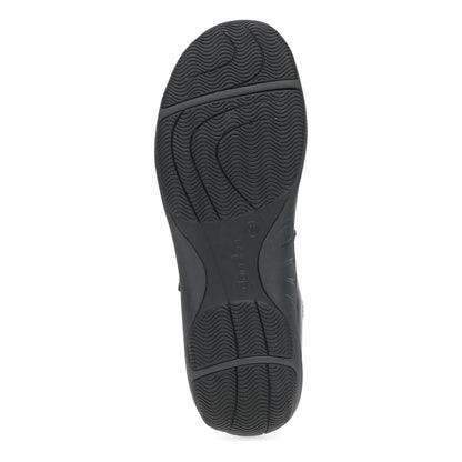 Stacy Wide Black Waxy Burnished - Dansko Signature