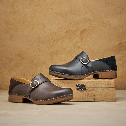 Margaret Chocolate Burnished Calf - Dansko Latest
