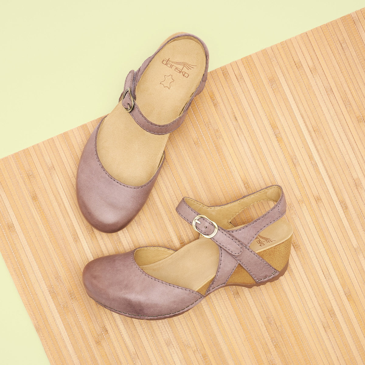 Tiffani Dusty Lilac Leather - Dansko Signature