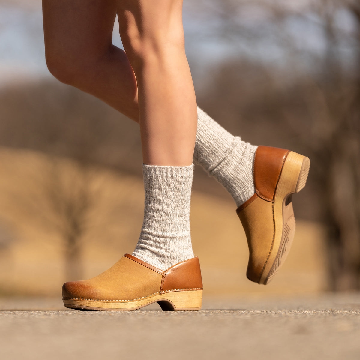 Brenna Tan Burnished Suede - Dansko Featured