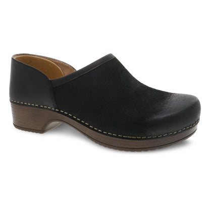 Brenna Black Burnished Suede - Dansko Smart Buy