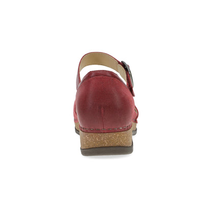 Mae Red Burnished Suede - Dansko New