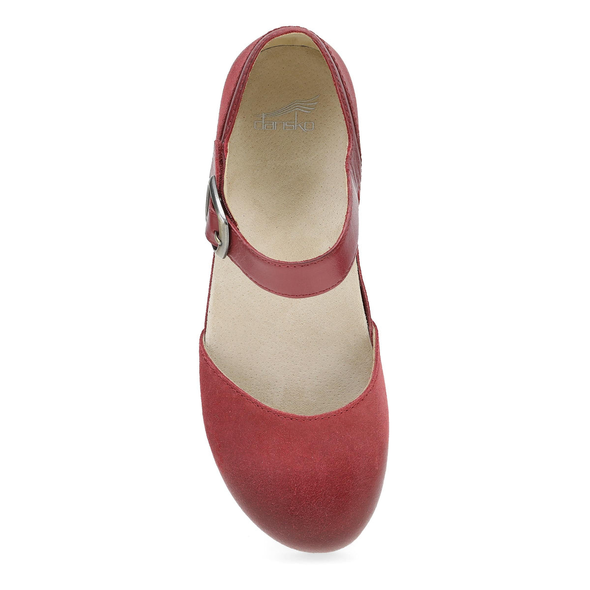 Mae Red Burnished Suede - Dansko New